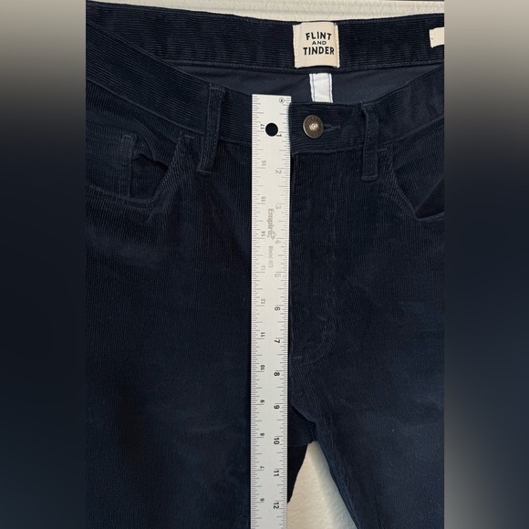 FLINT AND TINDER 365 Corduroy Pant Slim Fit Navy-Blue Men's Size 30x30‎ - Picture 5 of 9